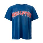 Hellstar Metal Logo T-Shirt Blue White