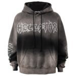 Hellstar Metal Logo Hoodie Black