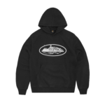 Corteiz Alcatraz Hoodie Black White