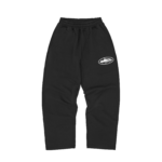 Corteiz Island Puff Print Open Hem Sweatpant Black