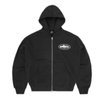 Corteiz Island Puff Print Zip Hoodie Black