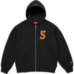 Supreme Devil S Logo Zip Up Hooded Sweatshirt Black