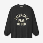 Essentials FOG Campus 90s Long Sleeve Tee Faded Black