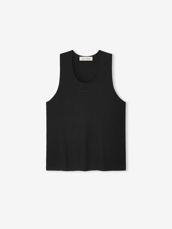 Essentials FOG Womens Classic Knit Tank Vintage Black - Image 1