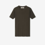 Essentials FOG Womens Rib Fitted Short Sleeve Tee Brown