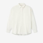 Essentials FOG Womens Cotton Oxford Signature Button Up Shirt Ivory