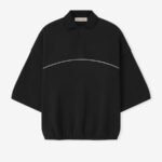 Essentials FOG Active Trace 3/4 Sleeve Modern Polo Sweatshirt Vintage Black
