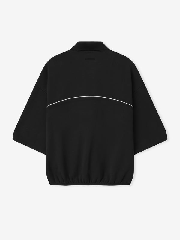 Essentials FOG Active Trace 3/4 Sleeve Modern Polo Sweatshirt Vintage Black - Image 2