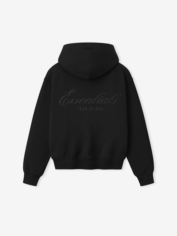 Essentials FOG Womens Classic Full Zip Hoodie Vintage Black - Image 2