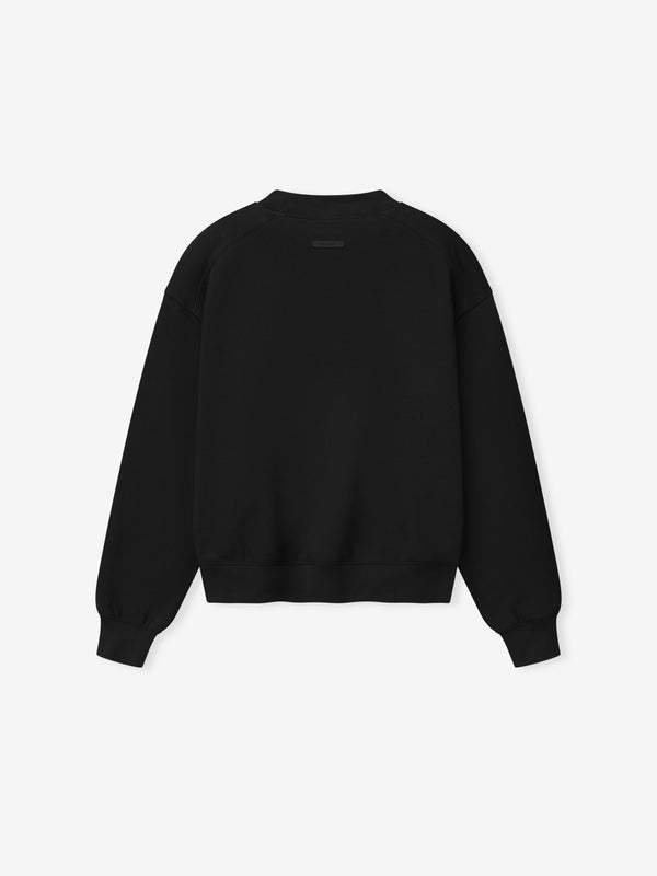 Essentials FOG Womens Signature Classic Crewneck Sweatshirt Vintag Black - Image 2