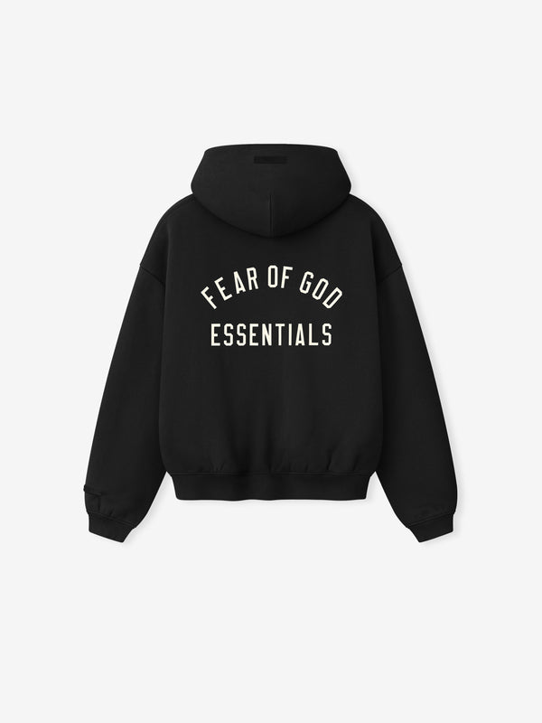 Essentials FOG Kids Classic Full Zip Hoodie Vintage Black - Image 2
