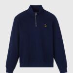 OVO Classic Quarter-Zip Mockneck Sweatshirt - Navy