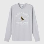 OVO Collegiate Long-Sleeve Tee - Ash Heather Grey