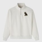 OVO Signature Quarter-Zip Mockneck - Ash Heather Grey