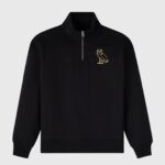 OVO Signature Quarter-Zip Mockneck - Black