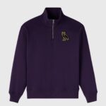 OVO Signature Quarter-Zip Mockneck - Rich Plum