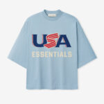 Essentials FOG USA Baseball Merch Tee Stone Blue