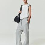 Essentials FOG Womens Signature SS26 Classic Flare Sweatpant Concrete Heather Dark Concrete Heather