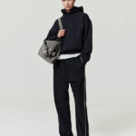 Essentials FOG Womens Suede Fleece Signature Relaxed Pant Vintage Black