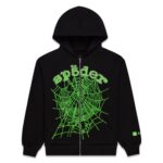 Ca$h OG Web V2 Rhinestone Zip Hoodie