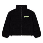 Black Sherpa Puffer Jacket