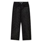 Black Burnout Denim
