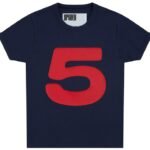 Sp5der Red 5 Baby Tee Navy