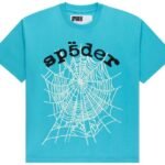 Sp5der OG Web V2 Tee Cyan