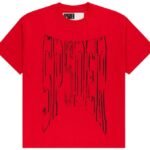 Sp5der Diffused Collegiate Tee Red