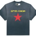 Sp5der Sp5 Der Star Tee Black